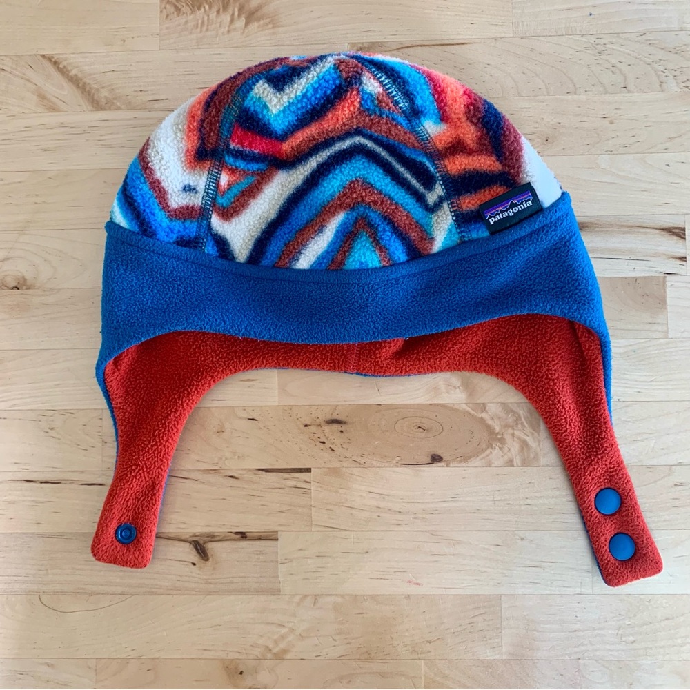 Patagonia Fleece Winter Hat - Under Chin Strap - 18-24 months